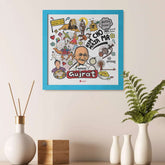 Gujarat - Doodle Print Photo Frame - Discovering India